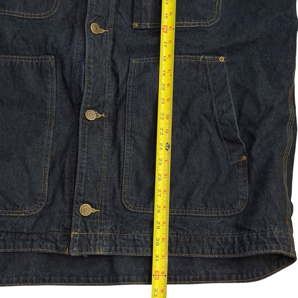 Carhartt Full Swing Chore Coat Denim Sherpa Fleece Lined Jacket XL Blue Great - Picture 8 of 14